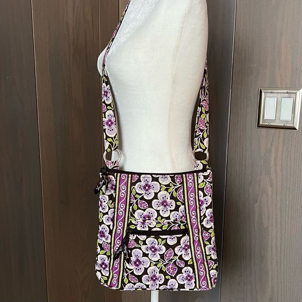 VERA BRADLEY Plum Petals Hipster Crossbody Bag